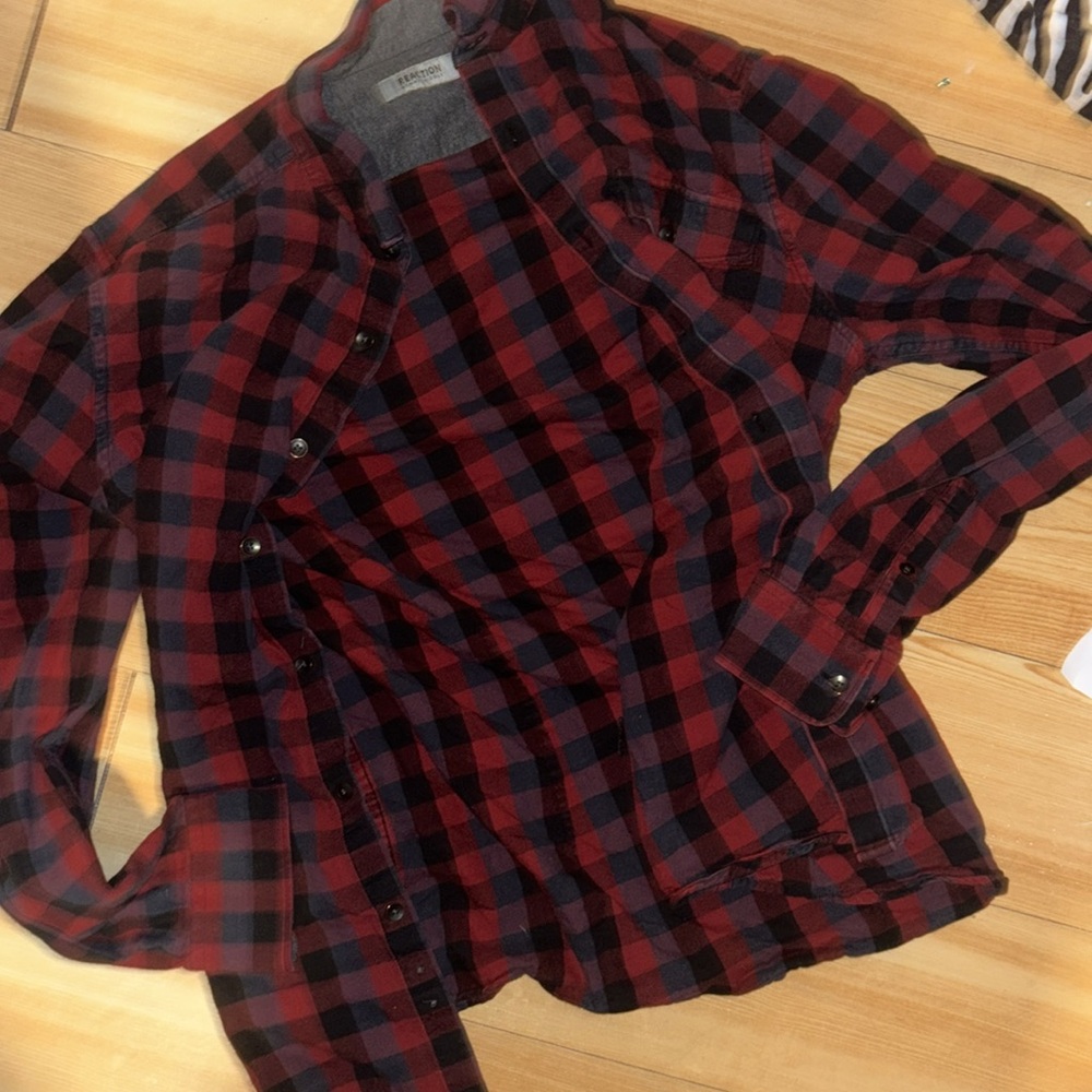 Stylish Red and Black Plaid Shirt